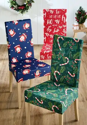 Spotlight 50% off Festive Dining Chair Covers 2 Pack offer