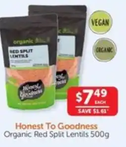 WHOLELIFE catalogue Organic Red Split Lentils offer