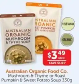 WHOLELIFE catalogue Mushroom & Thyme or Roast Pumpkin & Sweet Potato Soup offer