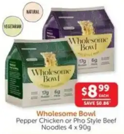 WHOLELIFE catalogue Pepper Chicken or Pho Style Beef Noodles offer