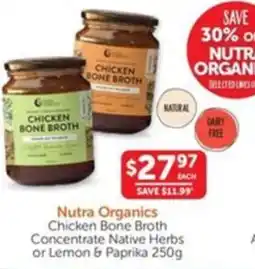 WHOLELIFE catalogue Chicken Bone Broth Concentrate Native Herbs or Lemon & Paprika offer