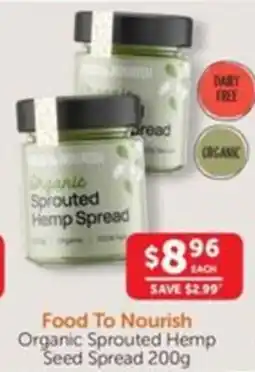 WHOLELIFE catalogue Organic Sprouted Hemp Seed Spread offer