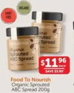 WHOLELIFE catalogue Organic Sprouted ABC Spread offer