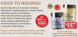 WHOLELIFE catalogue Organic Chocolate Hazelnut or Luscious Lemon Spread offer