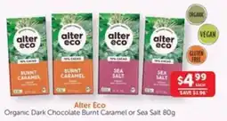 WHOLELIFE catalogue Organic Dark Chocolate Burnt Caramel or Sea Salt offer