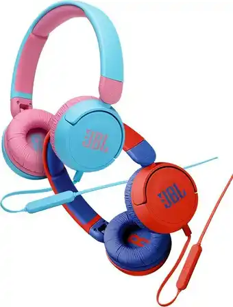 BIG W JBL JR310 Kids On-Ear Headphones Blue or Red offer