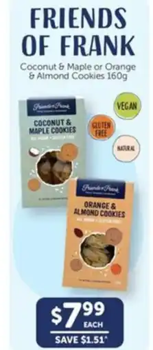WHOLELIFE catalogue Coconut & Maple or Orange & Almond Cookies offer