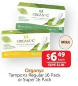 WHOLELIFE catalogue Tampons Regular or Super offer