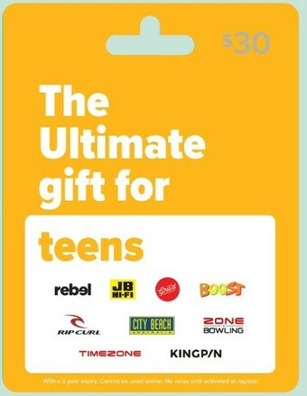 BIG W Ultimate Teens $30 Gift Card offer
