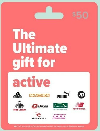 BIG W Ultimate Active $50 Gift Card offer