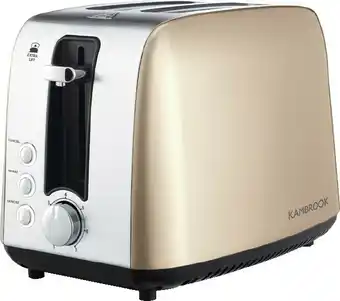 BIG W Kambrook Deluxe 2 Slice Toaster Champagne offer