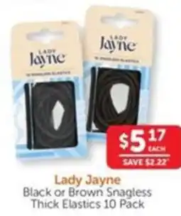 WHOLELIFE catalogue Black or Brown Snagless Thick Elastics offer