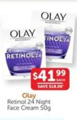 WHOLELIFE catalogue Retinol 24 Night Face Cream offer