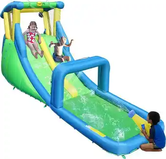 BIG W Happy Hop Double the Fun Splash Zone Water Slide offer