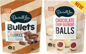Coles Darrell Lea Bullets, Twists, Balls & Liquorice 140g-280g offer