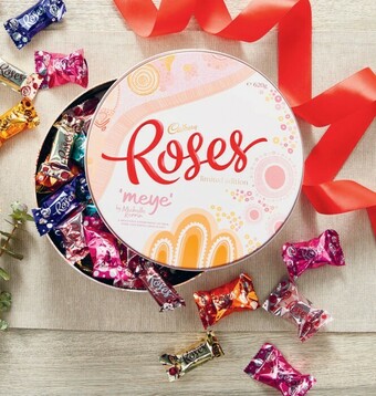 Coles Cadbury Roses Tin 620g offer