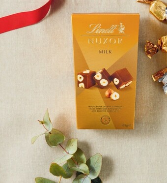 Coles Lindt Nuxor Milk Ballotin 165g offer