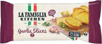 Coles La Famiglia Garlic Bread Slices 270g offer