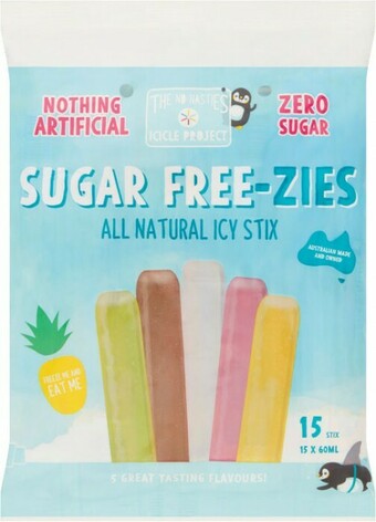 Coles No Nasties Sugar Free-zies 15 Pack offer