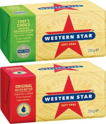 Coles Western Star Butter Pat 250g offer
