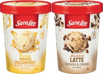 Coles Sara Lee Ice Cream 1 Litre offer