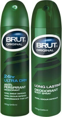 Coles Brut Aerosol Antiperspirant Deodorant 245mL offer