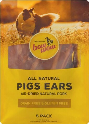 Coles Bow Wow Dog Treats Pigs Ears 5 Pack offer