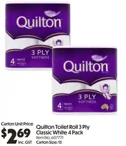 Campbells Wholesale Toilet Roll 3 Ply Classic White offer