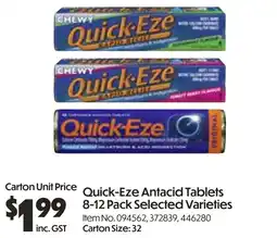 Campbells Wholesale Quick-Eze Antacid Tablets offer