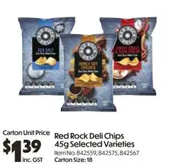Campbells Wholesale Red Rock Deli Chips offer