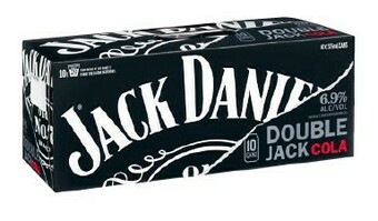 Coles Jack Daniel’s Double Jack & Cola Cans 10x375mL offer