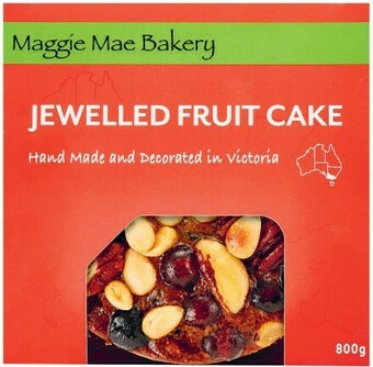 Coles Maggie Mae Bakery Jewelled Fruit Cake 800g offer