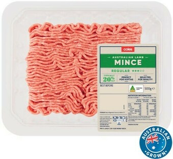 Coles Coles Australian Lamb Mince 500g offer