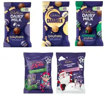 Coles Cadbury Christmas Baubles 113g-117g or Christmas Sharepack 144g-175g offer