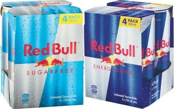 Coles Red Bull Energy Drink 4x250mL offer