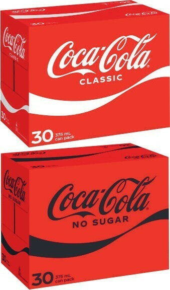 Coles Coca-Cola Soft Drink 30x375mL offer