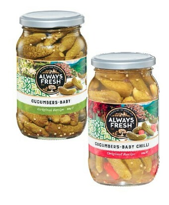 Coles Always Fresh Baby Cucumbers 350g offer