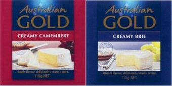 Coles Australian Gold Camembert or Brie 115g offer