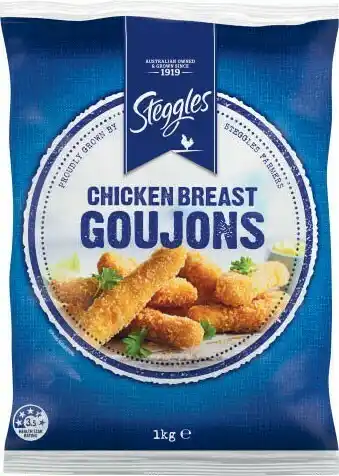 Coles Steggles Chicken Goujons 1kg offer