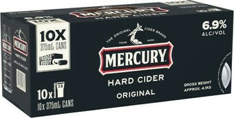 Coles Mercury Hard Cider Cans 10x375mL offer
