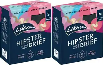 Coles Libra Hipster Period Underwear 1 Each offer