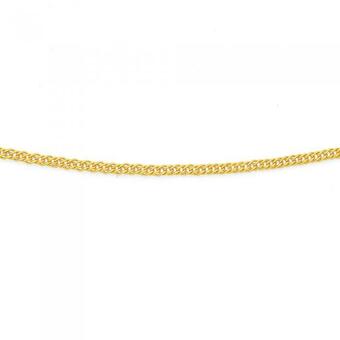 9ct Gold 45cm Solid Double Curb Chain