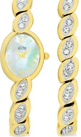 Elite Ladies Watch & Bracelet