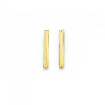 Prouds 9ct Gold Bar Stud Earrings offer