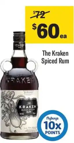 Liquorland The kraken spiced rum offer