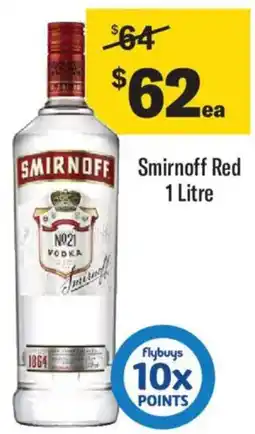 Liquorland Smirnoff smirnoff red offer
