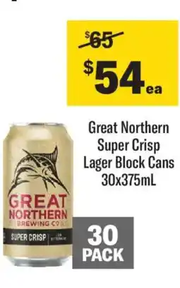 Liquorland Great northern super crisp offer