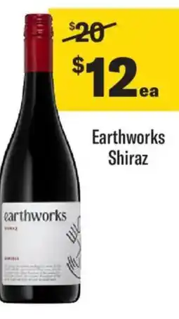 Liquorland Earthworks shiraz offer