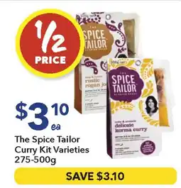 Ritchies The spice tailor curry kit varieties offer