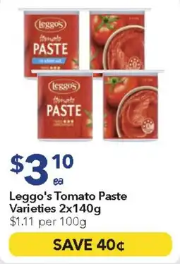 Ritchies Leggo's tomato paste offer